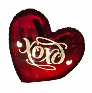 Holiday Home Light Up Heart Decor - Red, 7.7 in 