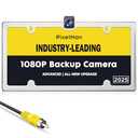 PixelMan Backup Camera,XS-2 1080P AHD Innovative One-Piece License Plate Back Up Camera Ultra Clear Night Vision 170° Wide Angle Vehicle Rear View Reverse Camera,All-Weather Durable Metal Housing