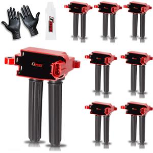 Set of 8 Upgraded Ignition Coil for Dodge Ram 1500 2500 3500 Charger Challenger Durango Jeep Cherokee Commander Chrysler 300 Aspen 2005-2025 5.7L V8 HEMI Replaces UF504