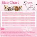 Dog Winter Coat Soft Fleece Dog Clothes for Cold Weather, Warm Dogs Pullover Pajamas Cozy Cold Weather Jacket Full Body Suit Windproof Fleece Sweater for Dogs Walking Hiking Sleeping (Pink L)