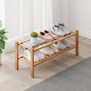 Bamboo Shoe Rack Organizer for Closet and Entryway - Space-Saving Shoe Stand with Narrow Design - Versatile Shoe Holder for Door or Closet Shelf,Garage Bedroom can Freely Stack DIY Small Shoe Racks (2-Tier) Bamboo Shoe Rack Organizer for Closet and Entryway - Space-Saving Shoe Stand with Narrow Design - Versatile Shoe Holder for Door or Closet Shelf,Garage Bedroom can Freely Stack DIY Small Shoe Racks (2-Tier)