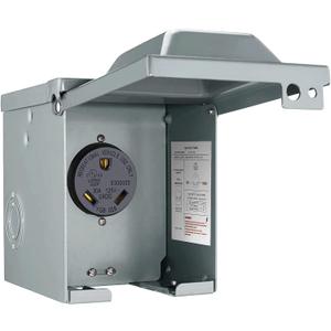 30 Amp 125 Volt RV Power Outlet Box, Enclosed Lockable Weatherproof NEMA TT-30R Outdoor Electrical Receptacle Panel, 30 Amp RV Receptacle for Camper Travel Trailer Motorhome Electric Car Generator