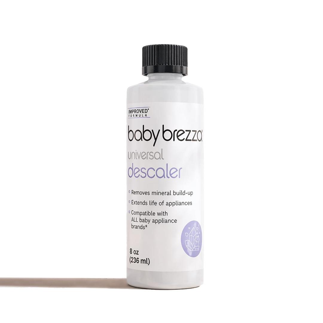 Baby Brezza Descaler 8 oz. Made in USA. Universal Descaling Solution for Baby Brezza and other baby appliances. Removes mineral build-up and extends your machines lifespan (8 Fl Oz (Pack of 1))