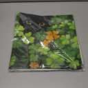 St Patricks Day Throw Pillow Covers 20x20 Inch, Black Cat Shamrock Green Spring Cushion Case Decoration Farmhouse Holiday Outdoor Spring Lumbar Cushion Cases Decor for Sofa Couch Indoor