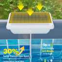 Solar Pool Lights, Solar Powered Submersible LED Lights with Remote IP68 Waterproof 16 Colors Underwater for Above Ground Inground Pool, Pond (White,2 Pack)