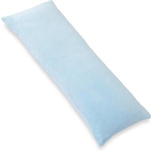 1 MIDDLE ONE Body Pillow, Memory Foam Body Pillows for Adults Sleeping, Long Pillow for Bed, Big Large Firm Full Body Pillow for Side Sleeper, 20x54 Inch, Light Blue