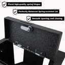 Underseat Console Safe Vault - KEREN Console Gun Safe Box Compatible with Ford F150 2015-2026, Electronic Keypad Lock