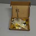 2025 European-Style Christmas Metal candlesticks with Snowflake Decorations, Romantic Wedding Photography Props, Atmospheric (Set of Gold)