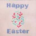 Howie's Needlepoint Needlepoint Canvas, 18CT Needlepoint Stamped Patterns for Adults, Beginners or Advance, Easter Patterns Printed Needlepoint Canvas(Happy Easter,6x6inch)