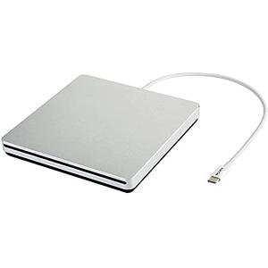 VikTck USB-C Superdrive External DVD/CD Reader and DVD/CD Burner for Apple-MacBook Air/Pro/iMac/Mini/MacBook Pro/ASUS/ASUS/DELL Latitude with USB-C Port Plug and Play(Silver)