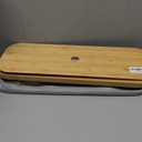 LONBET Toilet Paper Storage for 12 Rolls, Stackable & Foldable - The Ultimate Bathroom Organizer - Waterproof Basket with Bamboo Lid - Elegant Toilet Paper Storage Holder, Light Gray