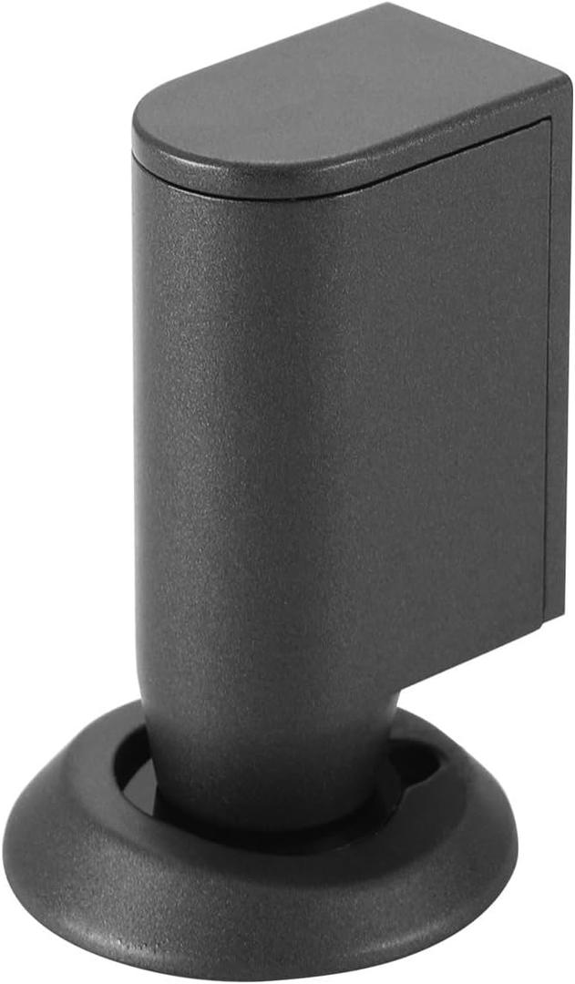 Strong Magnetic Windproof Door Stopper Heavy Duty Doorstops Wall&Wallpaper Protect Height Adjustable Door-Holder No Drilling Keep Door Open with Screws and Adhesive Pads, 1 Pack, Grey
