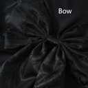 4 PCS Halloween Chair Covers, Spider Web Lace Bows, Chair Back Decor for Party, Halloween Home Decorations (Black Bows) (Set of 4)