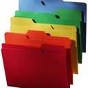 Find It All-Tab File Folders, Letter Size, Third Cut, 18 Folders per Pack, Back to School Supplies for College Students, 5 Color Assortment (FT07173)