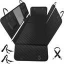 Vailge 6 in 1 Car Seat Cover for Back Seat, 60/40 Split, 100% Waterproof with Mesh Window, Scratch Prevent Anti-slip Dog Hammock, Standard