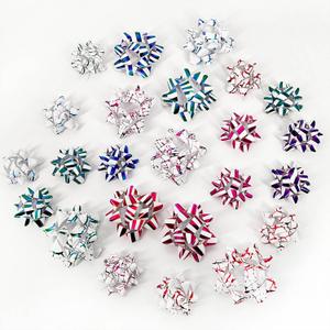 Rainbow Gift Bow Assortment (25Pcs Multicolour) Colorful Wrap Bows for Gift Wrapping,Multicolor Present Bows for Christmas, Birthday, Weddings, Baby Showers,Party (Multicolor)