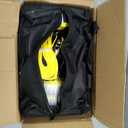 KJE 4 Pack Reflective Car Tie Down Straps for Trailers - Tire Ratchet Strap with Chain Anchors - 2" x 10' 10,000LBS Break Strength - Lasso Style Wheel Straps for Hauling UTV, SUV, Truck, Any Cars