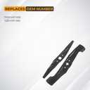 72531-VH7-000 & 72511-VH7-000 Lawn Mower Blade Compatible with 21 inch Deck Hon da HRX217 HRX537 HRX537C HRR216PKU HRR216VYU HRX217K1 HRX217K2 HRX217K3 HRX217K4 MicroCut Twin Blade Set