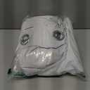 BONZER 100% Blackout Curtains 84 inches Long - 4 Panels Full Light Blocking White Window Drapes for Bedroom, Total Privacy Grommet Room Darkening Curtain with Black Backing for Living Room, Patio Door