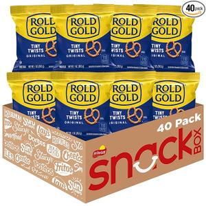 Rold Gold Tiny Twists Pretzels, 1 Ounce (Pack of 40) (EXP 12/31/25)