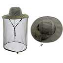 Head net hat Beekeeping Beekeeper bee Veil hat Hunting Netting mesh Hood Cap bee Keeper Catcher Halloween Costume Army Green