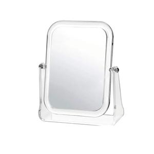 Foldable Make Up Mirror, Hand Mirror, Magnifying Mirror for Cosmetic Use, Stand Mirror, Mirror with Stand Acrylic, Transparent, 7.1 x 8.3 x 2.2 in