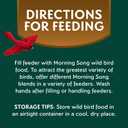 Morning Song Sunflower Hearts & Chips Wild Bird Food, No Mess Sunflower Seeds for Birds, 5.5-Pound Bag (EXP 09/10/27)