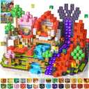 Magnetic Blocks 100 PCS Magnetic Building Blocks, 3+ STEM Montessori Sensory Toys, Magnetic Cube for for 3 4 5 6 7 8 9 10 11 12 8-12 Years Old Boys & Girls Birthday Gifts