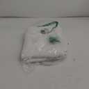 White Linen Textured Curtains, Semi Sheer Curtains 84 Inches Long, Light Filtering Drapes 2 Panels Set, Luxury Grommet Top Window Treatments for Living Room/Bedroom/Dining Room