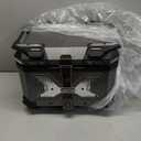 45L Motorcycle Top Case, Aluminum Motorcycle Tail Box Trunk with Universal Base - Anti-scratch gray
