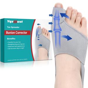 3 x 2 Pcs Bunion Corrector Splint for Women & Men, Hallux Valgus Pain Relief & Big Toe Straightener for Bunions Correction, Comfortable & Breathable Bunion Pads for Day and Night Support (Grey)
