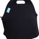 Lunch Tote, OFEILY Lunch boxes Lunch bags with Fine Neoprene Material Waterproof Picnic Lunch Bag Mom Bag (Black)