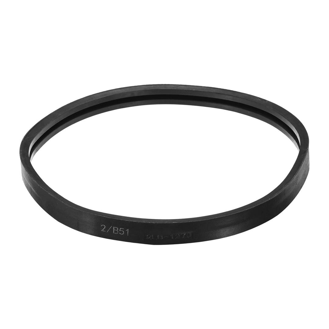 uxcell 1 Pack 2/B51 Classic Wrapped 2 Banded V-Belt, 54" Outside Circumference, Black, Compatible with Pump, Fan, Compressor, Agricultural Equipment, Vehicle System