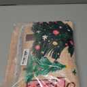 Pink Coquette Bow Christmas Tree Door Mat Outside Entrance, Preppy Xmas Tree Welcome Mats for Front Door, Merry Christmas Winter Doormat for Outdoor Indoor Entryway, 17x30 Inches