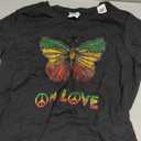 One Pride Love Rasta Butterfly Reggae Hippie Rastafari Roots T-Shirt