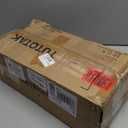 TUTOTAK Small Side Table, Narrow End Table, Skinny Sofa Table, Slim Nightstand, Couch Table, Living Room, Bed Room, Black TB01BK062 (2-Tier7.9"D x 15.8"W x 22.5"H)