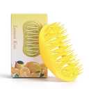 3 x Scalp Massager and Shampoo Shower Brush, Detangling Hair Brush, Scalp Care Hair Brush Wet & Dry detangler for Men and Womenfor Straight/Curly/Thick/Long/Wavy/Damaged Hair, Yellow