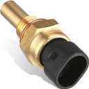 Oil Temperature Sensor, Engine Coolant Temperature Sensor, Replacement Part Number 213-4514 213-4333 19236568, Plug and Play, Suitable for Select Models (Gold)