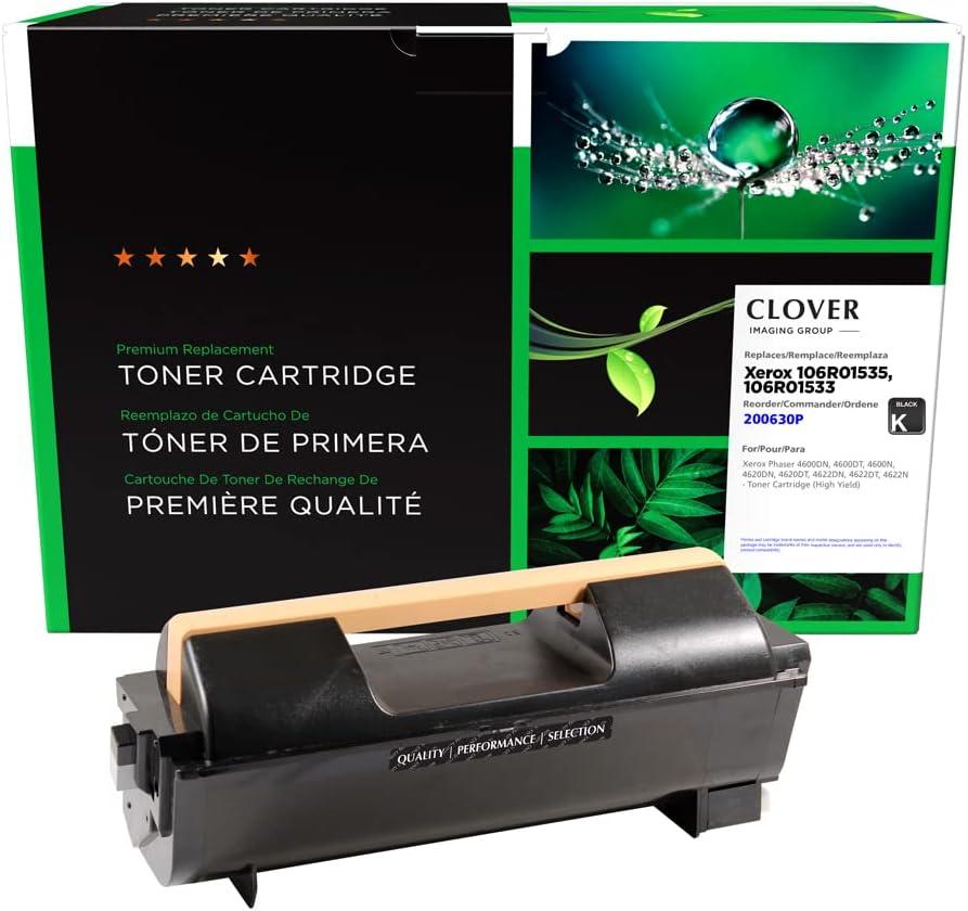 Clover Remanufactured Toner Cartridge Replacement for Xerox 106R01535 | Black | High Yield