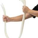 XINGO 48 inch White Zip Ties Heavy Duty 25 PCS,200 LBS Ultra Strong Plastic Wire Ties, Large Cable Ties Extra Long Tie Wraps, Indoor and Outdoor UV Resistant