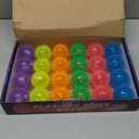 24 Pieces Light Up Bouncy Ball Light up Spike Rubber Ball Sensory Toy Flashing Spiky Sensory Stress Balls for Party Favors Student Gifts School Rewards(Cordless)