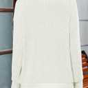 8 x SHEWIN Women Fall Sweatshirt Lightweight Long Sleeve Pullover Tops Casual Oversized Shirts Color Black Patchwork Shirts Size 2XL White (White, XXL)