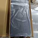 Portable DJ Booth Facade Stand | Foldable DJ Table with 38.5"x19" Surface & Cable Hole | Includes Black/White Scrims & Carry Bag for Events, Parties, Mobile DJs (DJ Station, Event Facade)