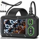 Endoscope Camera with Light, 4.3" Inspection Camera, 1920P HD Borescope with 8 LED Lights, IP67 Waterproof Snake Sewer Tools, 16.4ft SemiRigid Drain Endoscope Cool Gadget (Green)