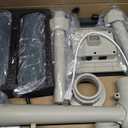 Solar Pool Fountain with 8-Color 6-Mode RGBIC LED Lights, Above/Inground Solar Lights with Remote, 360Adjustable Dual Spray Waterfall Sprinkler Fountain for Relaxation & Cooling 10-20F