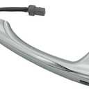 82651-D3710 Front Left Door Handle for 2016-2021 Hyundai Tucson 82651D3710 Outside Smart Key Handle (Silver) - Chrome