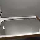 ANDY STAR Chrome Bathroom Mirror, 24x40 Inch Polished Chrome Oval Mirror for Bathroom with Stainless Steel Metal Frame, Oblong Mirror for Bathroom, Living Room, Entryway