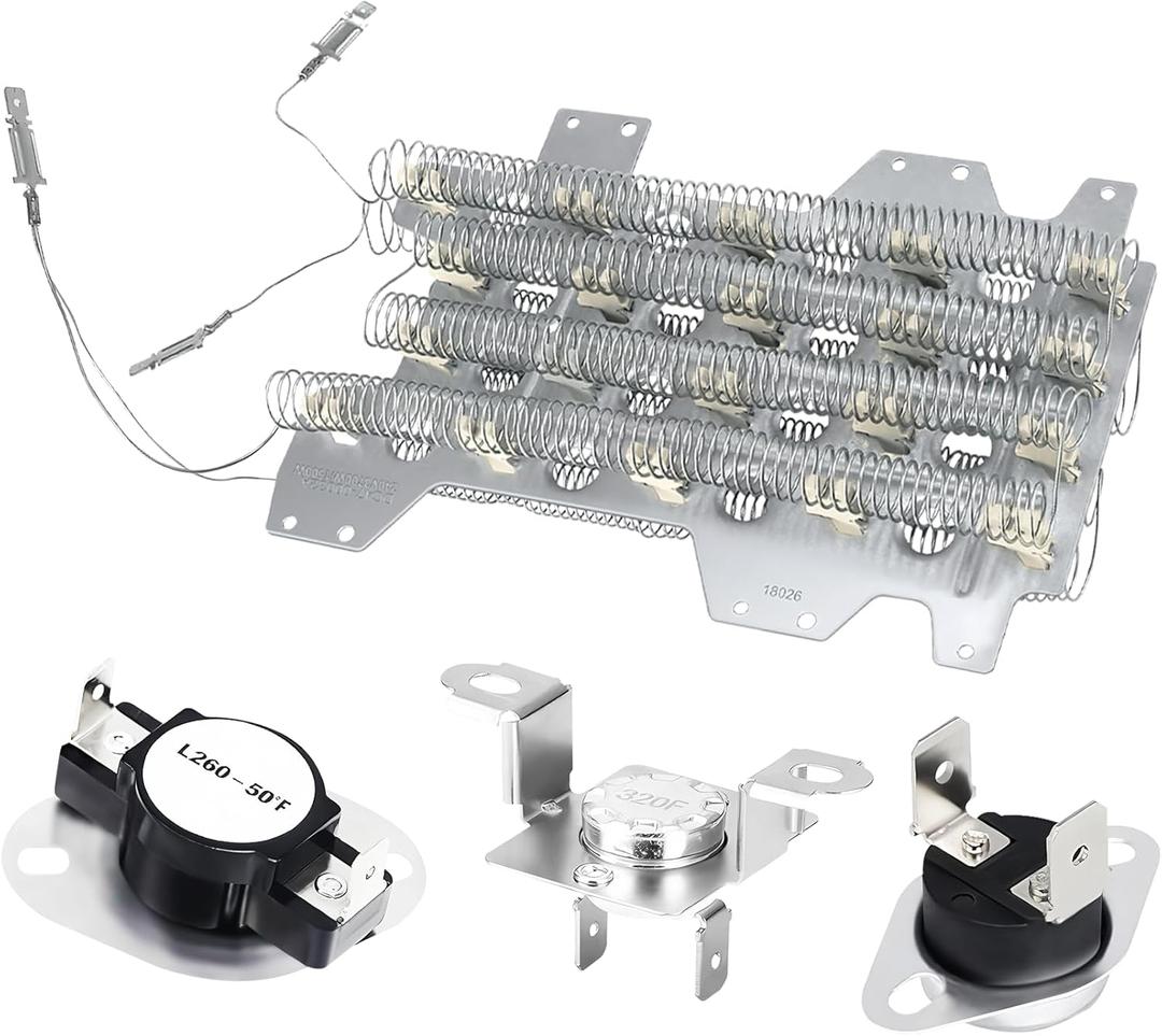 Dryer Heating Element Kit for 3 Wire sam-sung DVE45R6300V/A3 DVE52M7750V/A3 DVE52M8650V/A3 DVE54R7600C/A3 DVE60M9900V/A3 DVE50R8500V/A3 DVE52M7750W/A3 DVE54R7600W/A3 DVE55A7300E/A3 DV45K6500EV/AC