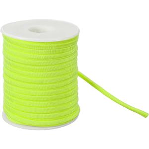 uxcell Nylon Elastic Cord, 1/4 Inch 21.87 Yard Stretchy Spandex Cord, Braided Stretch Straps for Bracelets Hair Ties Sewing DIY Crafts Bright Yellow