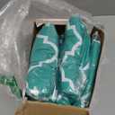 Newwiee 8 Pcs Stretch Patio Outdoor Cushion Covers Waterproof Replacement Sofa Couch Covers for 4 Backrests and 4 Cushions Washable Lawn Garden Seat Furniture Protector(Peacock Blue)